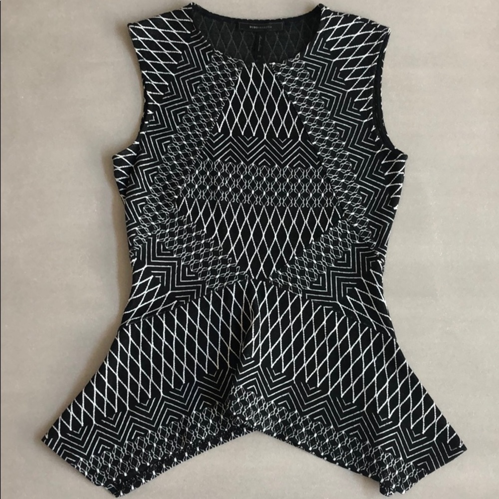 BCBG PEPLUM TOP